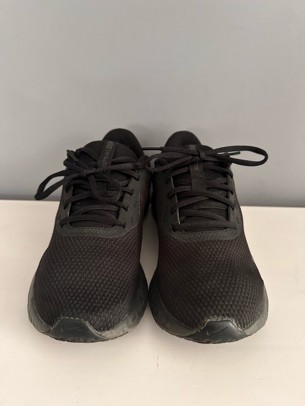 Nike - Women’s, Revolution Running Shoes, Sneakers, Black, Size 7.5